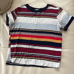 Girls stripped T-shirt.